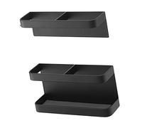 Paragüero Magnético, Soporte de Paraguas Magnético Montado en la Pared Ajustable Placa de Acero Al Carbono Decorativa sin Perforación para Hotel (Negro)