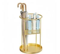 Paragüero, mimbre resistente y diseño de metal con bandeja de goteo extraíble para el hogar, oficina, pasillo o vestíbulo