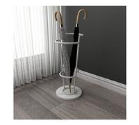 Paragüero Soporte para Paraguas Base de mármol de Hierro Paragüero con Gancho Paragüero Apartamento Entrada del Hotel Decoración de Oficina Paragüero Paragüero para Pasillo (Color : Blanco