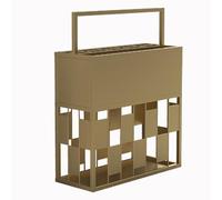 Paragüero,Soporte para Pasillo,Estante de Almacenamiento de Metal de Gran Capacidad,Metal Comercial S,Estante Cuadrado de Gran Capacidad para Entrada,Hotel Comercial S (GOL