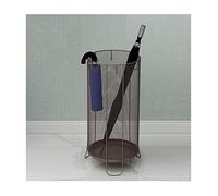 Paragüeros AGYH ParagüerosParagüero De Metal, Pasillo De Pasillo De Gran Capacidad Marrón De Pie, con Gancho Y Bandeja De Goteo, Fácil De Limpiar, 20.5X55 Cm