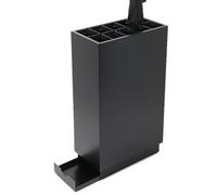 Paragüeros Sostenedor de paraguas de metal moderno con bandeja de goteo, oficina en el hogar, hotel, pasillo interior, entrada, tipo de piso, estante de drenaje de paraguas, capacidad 10-14 paraguas (