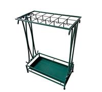 Paragüeros WXYZ Soporte Verde Hierro Forjado Paraguas, Gran Stand De Drenaje Hotel De Negocios Paraguas, 18 Hoyos 20 Ganchos, Combinación Desmontable, 44x24x60cm