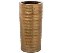 Paraguero Redondo de Ceramica en Dorado 25x25x50 cm