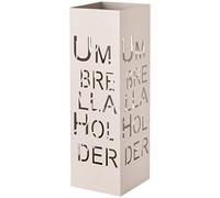 Paragueros Modernos Baroni Home Diseño Umbrella - Paragueros Originales Gris Paloma con Gancho y Bandeja de Goteo Extraíble para Decorar el Hogar y la Oficina 15,5x15x49 cm