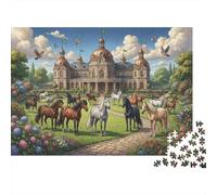 Paraíso de los Caballos Puzzle 1000 Piezas Adultos Y Niños,Reto,Anti-estrés,Deco Pared,Regalo Ideal,Premium,Cartón,14 Años+,Rompecabezas,Desafío,Relax,Educativo 52x38cm