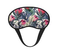 Paraíso de Protea estampado, Cubiertas oculares completas, antifaces para dormir que bloquean la luz, orejeras opacas para dormir