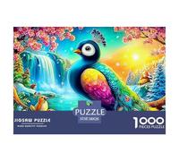 Paraíso del Pavo Rompecabezas para Adultos La Fusión Entre Arte Y Desafío Extremo - El Regalo Original Que Definirá Tu Navidad, Recomendado para +14 Años 38x26cm/1000pcs