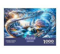 Paraíso nevado en una Jarra de hieloPuzzle Imposible,desafío for Adults Juego Educativo 1000 Piezas Obra De Arte De Juego De para Adultos Y Niños A Partir De 12 Años 70x50cm/1000pcs