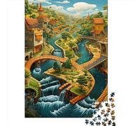 Paraíso Puzzles Imposible,desafío para Adultos Juego EduGatoivo 1000 Piezas Obra De Arte De Juego De para Adultos Y Niños Mayores De 12 Años 1000pcs (75x50cm)