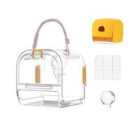Parakeet Bird Cage, House with Easy Clean Pull out Tray, Portable Bird Supplies Nesting Home, Sturdy & Convenient Design, Ideal for Parakeets and Lovebirds, 7.2x7.2x6.69 Inches