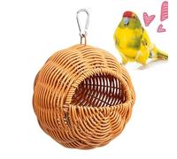 Parakeet Bird House - ABS Iron 6.29 Inches Decorative Nest Cage Habitat, Parrot Nesting Shelter Outdoor Use | Cage House, Patio Garden Aviary, Backyard Perch Nest, Farmhouse Courtyard Bird Shelte