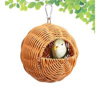 Parakeet Bird House, Decorative Parrot Nesting Habitat, Compact Bird Nest Shelter, Outdoor Aviary Cabin, Feathered Retreat for Patio Garden Backyard Farmhouse Courtyard Trees Apartment