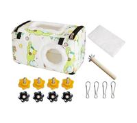 Parakeet Bird Nest, Warm Winter Bird Hammock, Cotton Parrot Bed for Birds, Comfortable Parakeet Cage Nest for Lores, Cockatiels, Conures, and Soft Bird House for Rest and Sleep