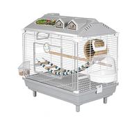 Parakeet Cage - Hierro con alambre, 18,5 x 11,8 x 18,8 pulgadas - Portable Indoor Bird Housing Travel-Friendly Design, Bird Travel Cage For Cockatiels, Lovebirds, Finches, Conures