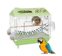 Parakeet Cage - Iron Wire, 18,5 x 11,8 x 18,8 in Cockatiel Carrier and Secure | Portable Indoor Bird Housing Travel-Friendly Design, Bird Travel Cage for Cockatiels, Lovebirds, Finches, Conures