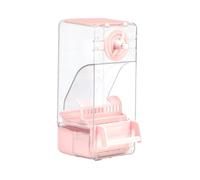 Parakeet Feeder, Bird Food Dispenser, 3.74x4.13x8.07 Inches, Automatic Cage Feeder, Leak-Proof ABS Build, Compact Transparent Bin, 1 Piece, for Cockatiel Canary Use, Parrot Feeding, Indoor