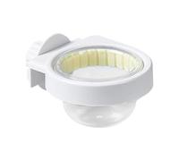 Parakeet Food Dish, Large Feeding Cups, 3.78x2.83in Secure Clamp Design, Easy to Clean Stainless Steel, Bird Cage Accessories for African Greys and Conures
