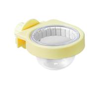 Parakeet Food Dish, Sturdy Large Bird Feeding Cups, Chinchilla Cage Accessories, Water Bowls with Clamp, Ideal for African Greys and Conures, 3.78x2.83x1.65 Inches