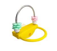 Parakeet Perch - Interactive Rotating Rings Enrichment Stand for Climbing, Exploring, Training, and Standing, Suitable for Cockatiel, Lovebird, Macaw, Lightweight Cage Accessory, Pet Enrichment Tool