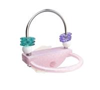 Parakeet Perch - Interactive Rotating Rings Enrichment Stand for Climbing, Exploring, Training, and Standing, Suitable for Cockatiel, Lovebird, Macaw, Lightweight Cage Accessory, Pet Enrichment Tool