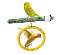 Parakeet Swing Stand Toy - Pájaro Climbing Hammock Perch, Interactive Cage Activity Swing Set, Diseño de marco con estructura estable | for Cockatiel Finch Indoor Cage Fun Act