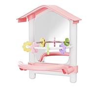 Parakeet Toys, Bird Mirror Decoration, Pet Supplies Chewing and Play, Fun Accessories for Indoor, Outdoor Use in Yard, Garden, Patio, Courtyard, Balconies, Chicken Hammock