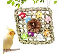 Parakeet Toys, Natural Colorful Bird Toys, Training Inside Cage, Small Animal Accessories for Playground, Standing, Climbing Foraging, 9.06x7.09x1.18 Inches