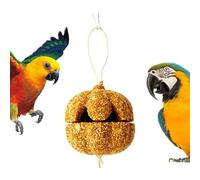 Parakeet Treats - Natural Pumpkin Chew Toy for Birds, Cage-Friendly Pet Treat Toy, Edible Foraging Accessory | Ideal Parakeets, Canarias, Chinchillas, Lovebirds, Conures, Small Animal Enrichment