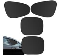 Paralateral para de coche, adsorción electrostática, protección UV de 4 piezas, paralateral, apto para sedán, SUV, autocaravana, garaje, viaje, camping y rutas