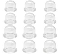 Parallelower 12 Piezas 22mm/19mm Carburador Cebador Bulbo Gasolina de Silicona Transparente Repuestos Bomba Carburador Aceite Bulbo para Cortadora de Césped Desbrozadora Recortadora Cortador Seto