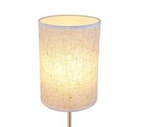 Paralume Di Ricambio Per Lampada Da Terra - Copertura In Lino A Forma Cilindrica | Illuminazione Morbida Antiabbagliante Per Soggiorno E Ufficio | Paralume A Tamburo Sostituzione Per Lampade Moderne,