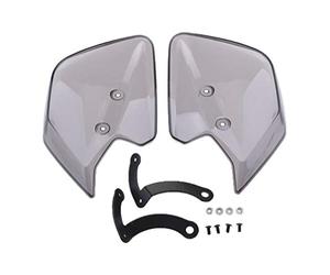 Paramani Air Deflectores Para Nmax 125/155 2015-2018 | guardas en tono de humo ABS, protegen las manos de rocas, desvían el viento e insectos, montan bajo el soporte del espejo
