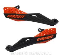 Paramanos circuit fenix nylon negro-naranja para moto repuestos accesorios
