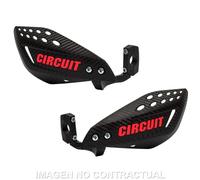 Paramanos circuit vector carbon rojo para moto repuestos accesorios piezas