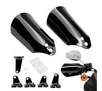 Paramanos de manillar para Harley Davidson 1996-2025 Touring Road Glide Electra Glide Road King Softail Sportster Dyna Series Reemplazar MEB7217 MEB7215 | Negro opaco