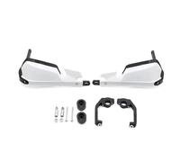 Paramanos De Motocicleta, Deflectores Viento, Puños, Manillar, Freno Y Embrague para CRF1000L Africa Twin 2016-2018 Protector Parabrisas(Blanco)