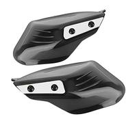 Paramanos de motocicleta, guardamanos de moda ABS para motocicletas con poste de espejo de 8 mm o 10 mm(Negro)