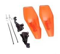 Paramanos deflector de viento para TE250 2020 Negro Rojo (Naranja) | Hecho de plástico PP robusto, resiste rigores de carretera, diseño ligero, desviación de desechos, para una construcción