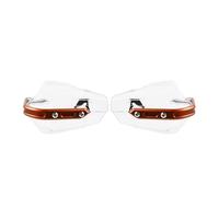 Paramanos Guardamanos Protector Manos Universal Aleación para Motocicleta CT125 CT110 para CRF, Extensiones Guardamanos Transparentes para Motocicleta Protector de Manos para Moto(Clear Orange)