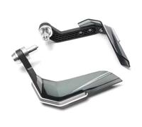 Paramanos Moto Guardamanos Manillar Universal de 7/8' | Protectores motocicleta Scooter montaña E-Bike palanca freno protector con aluminio 22MM(Plata)