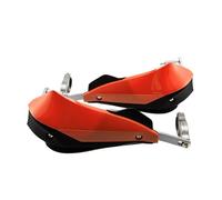 Paramanos Moto Guardamanos Universal 1 par 22mm 25mm 28mm Manillar de Motocicleta Manillar Protectores de Barra Dirt Bike guardamanos(Orange)