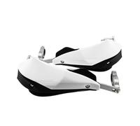 Paramanos Moto Guardamanos Universal 1 par 22mm 25mm 28mm Manillar de Motocicleta Manillar Protectores de Barra Dirt Bike guardamanos(White)