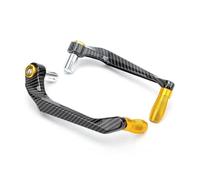 Paramanos Moto Guardamanos Universal 1 par de Protectores de Palanca de Embrague de Freno de Manillar de aleación de Aluminio para Motocicleta(Yellow)