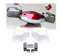 Paramanos Moto para S&uzuki DR250 para DJEBEL Protectores De Manos Protección Universal Motocicleta Guardamanos Escudo Protector De Mano Parabrisas Guardamanos De Motocicleta(Blanco)