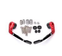 Paramanos Moto Protector De Palanca De Manillar De Aluminio CNC Universal para Motocicleta para X-MAX 125, 250, 300, 400 Y para XMAX300 Guardamanos(Red)