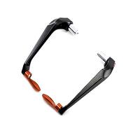 Paramanos Moto Protector de palancas de Embrague de Freno de Motocicleta, modificación, protección anticaída CNC, Varilla Universal Guardamanos(Orange B)