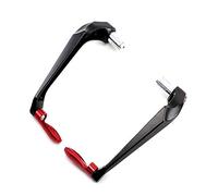 Paramanos Moto Protector de palancas de Embrague de Freno de Motocicleta, modificación, protección anticaída CNC, Varilla Universal Guardamanos(Red B)
