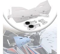 Paramanos Moto, Protector Mano Moto,Paramanos para KTM, Cubre Manetas Moto Universal para Manillar Moto 22 mm / 28 mm Pit Bike Dirt Bike MX Racing ATV Quad Enduro Motocross Supermoto-Blanco