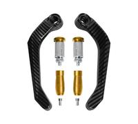 Paramanos Moto Protector Palanca Embrague Y Freno para Manillar Motocicleta Aluminio CNC De 7/8", Protector Mano Y Modificación De Engranajes Guardamanos(Yellow)